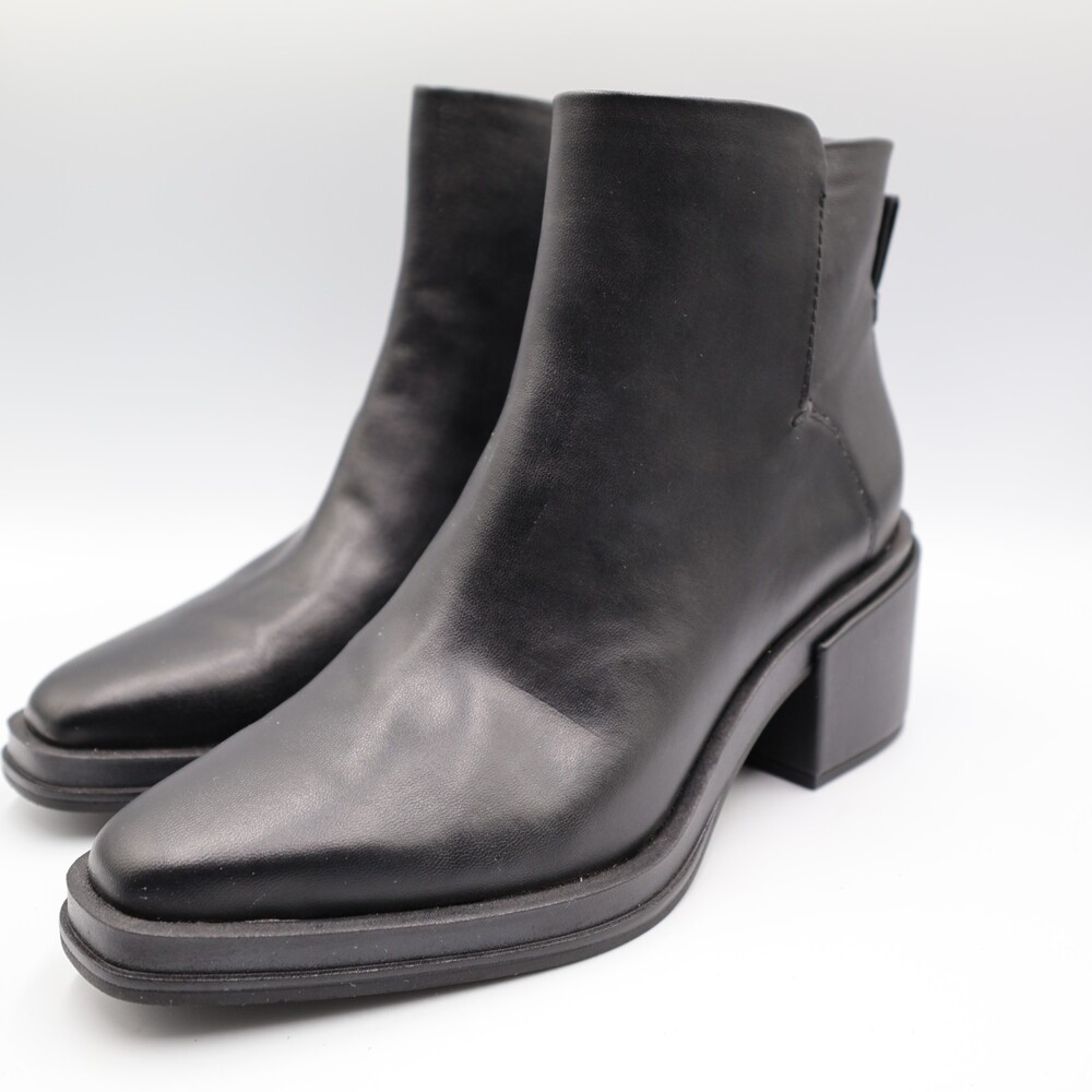 Franco Sarto Doren Ankle Boots, Women's Size 9 M, Black Chic Stylish Almond Toe - Picture 2 of 12